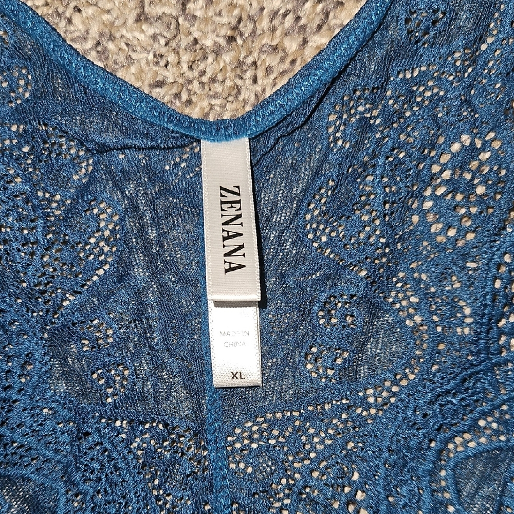 Zenana Outfitters Teal Lace Bralette - Picture 2 of 3